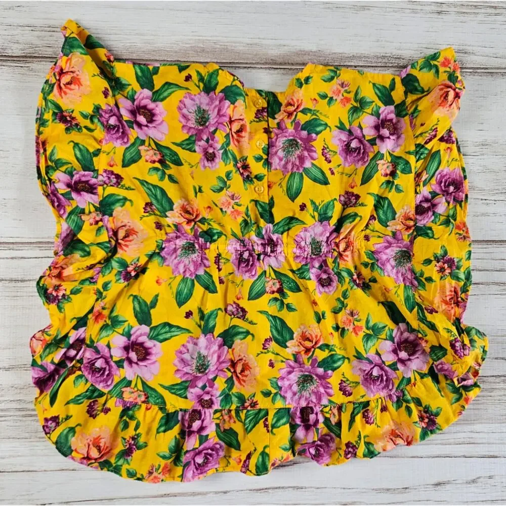 Janie and Jack Tropical Flower Swim Coverup Dress sz 4